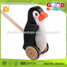 Baby Fun Time Pulling Along Penguin Toy Wooden Animal Toys